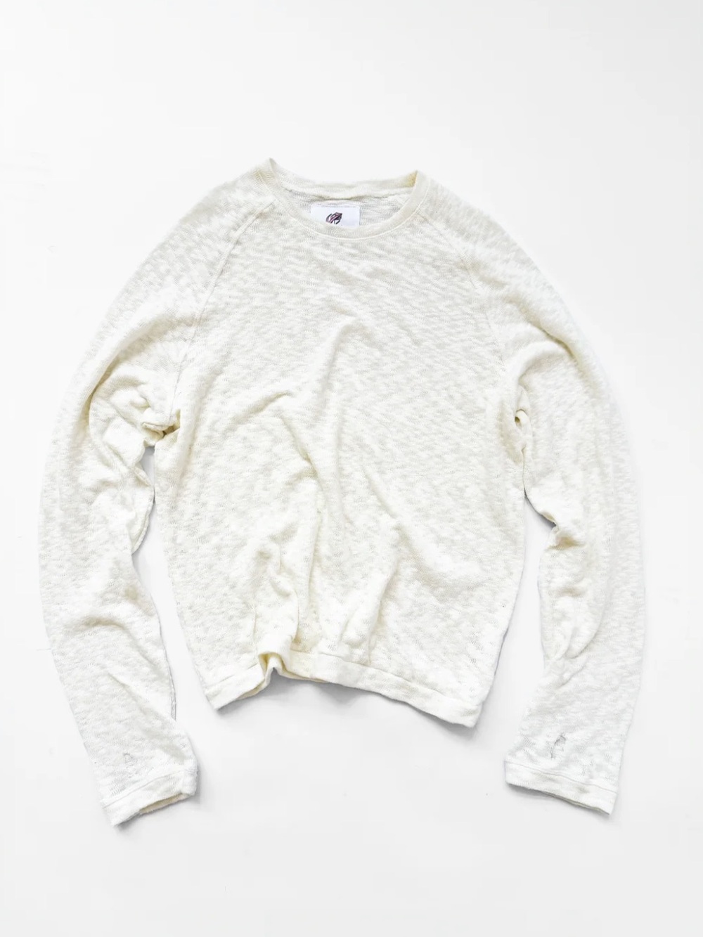 Elysian LIGHTWEIGHT SLUB LONG SLEEVE (WHITE)